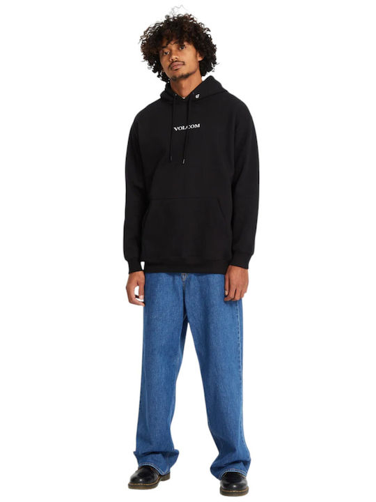 Sweatshirt With Hood Black