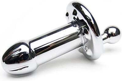 Black Label Realistisches Dildo Silber