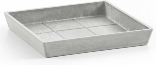 Ecopots Πιάτο Γλάστρας Πλαστικό Γκρι 21x21εκ. 74.015.20S