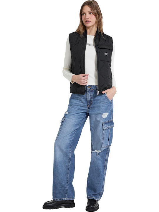 Women's Puffer Jacket for Winter Jet Black