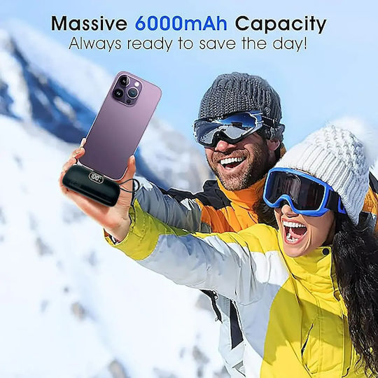 Andowl Q-CD694 Power Bank 6500mAh Μαύρο