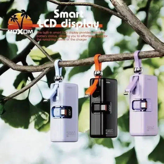 Moxom MX-PB161 Power Bank 5000mAh с USB-C порт Черен