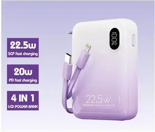 Moxom Mx-pb117 Power Bank 10000mAh 22.5W Purple