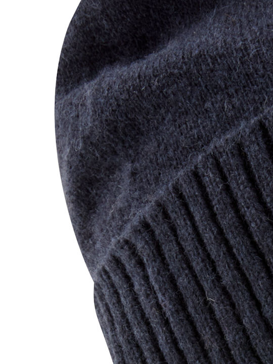 Beanie Beanie Knitted in Navy Blue color