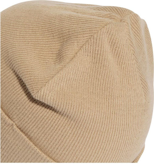 Tonal Beanie Beanie Knitted in Beige color
