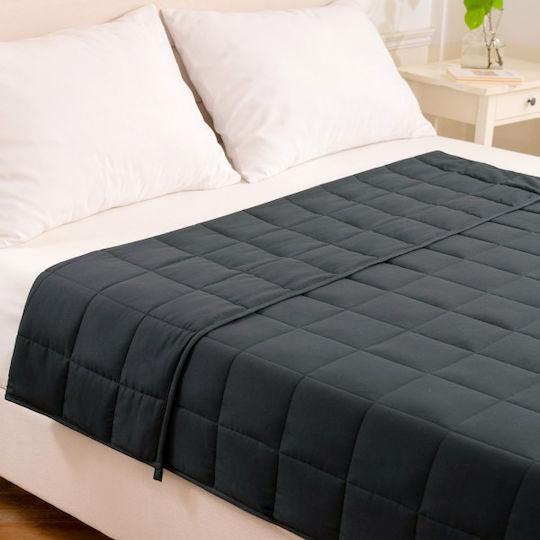 Miss Lulu Good Nite Κουβέρτα Βαρύτητας Καναπέ 125x150εκ. Grey