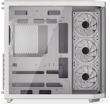 Krux Empero Gaming Midi Tower Κουτί Υπολογιστή με Πλαϊνό Παράθυρο και ARGB Φωτισμό Λευκό