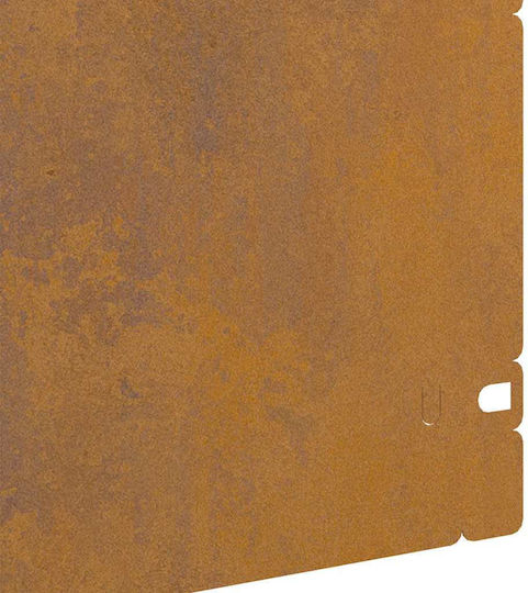 vidaXL Metal Garden Border in Brown Color 1.03m x 22cm