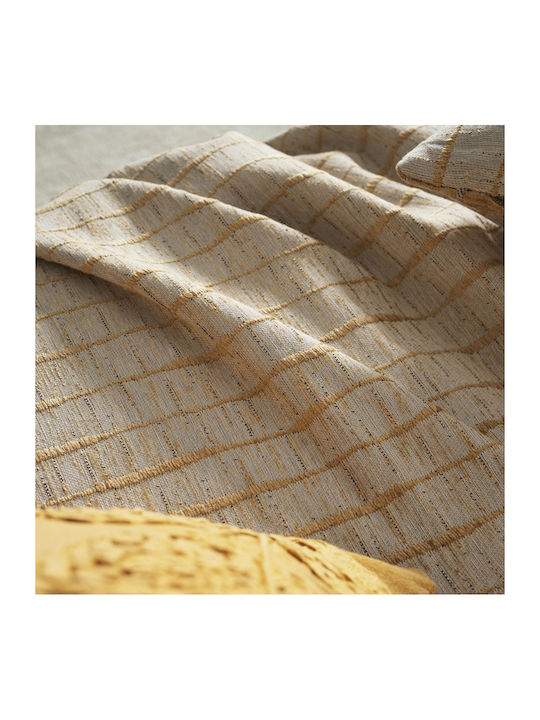 Gofis Home Vespera Ριχτάρι Πολυθρόνας Ζακάρ 148x180εκ. Gold 148/04