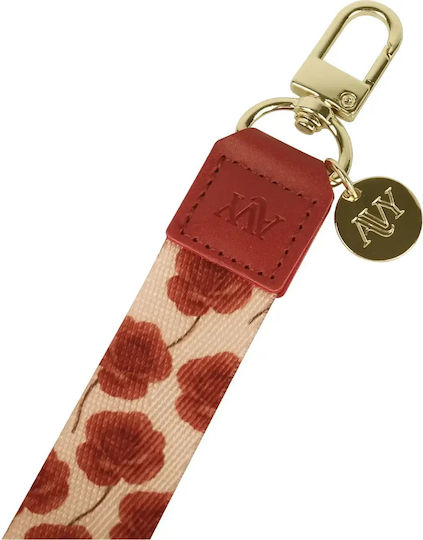 Λουράκι Λαιμού Avy Nylon Crossbody Strap Αποσπώμενο Θήκες Κινητών Smartphones Botanique Roses 8719246497896
