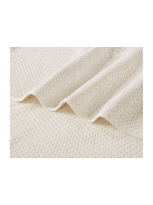 Liolios Home Element Ριχτάρι Διθέσιου Καναπέ Βελουτέ 180x250εκ. Off White 000000002821