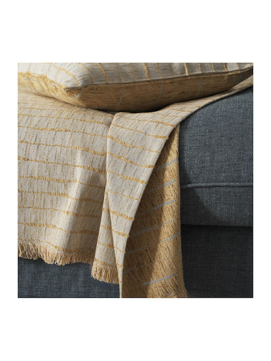 Gofis Home Vespera Ριχτάρι Πολυθρόνας Ζακάρ 148x180εκ. Gold 148/04