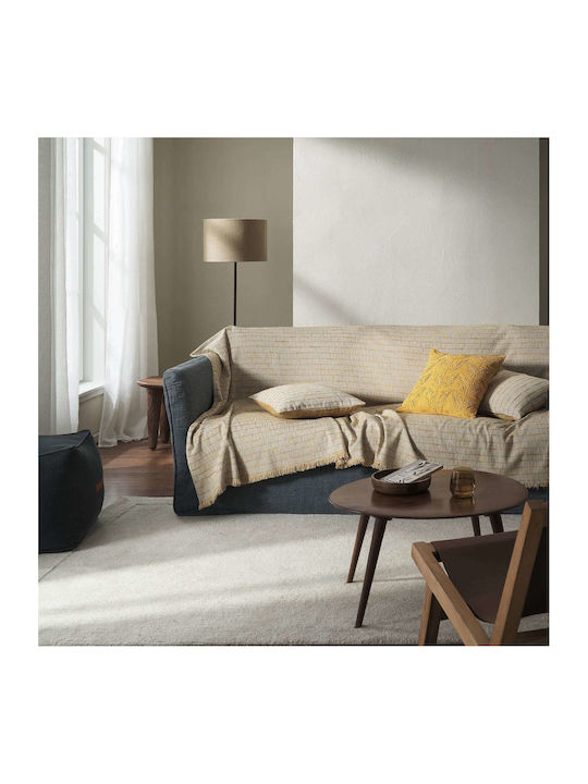 Gofis Home Vespera Ριχτάρι Πολυθρόνας Ζακάρ 148x180εκ. Gold 148/04