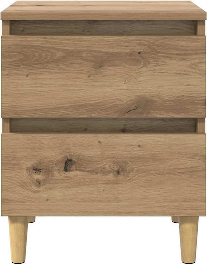 Комоди Дървени Кафяв 2бр 40x35x50см