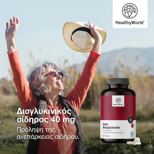 Healthy World Eisen 40mg 240 Registerkarten