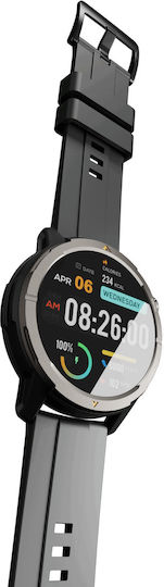 AGM Legion Smartwatch με Παλμογράφο (Μαύρο)