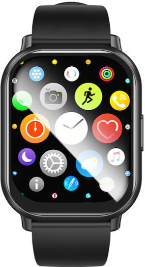Borofone BD11 Smartwatch with Heart Rate Monitor (Black)