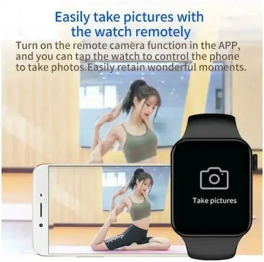 T100 Plus Smartwatch με Παλμογράφο (Πράσινο)