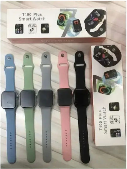 T100 Plus Smartwatch με Παλμογράφο (Πράσινο)