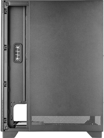 Mars Gaming MC-PULSAR Gaming Midi Tower Κουτί Υπολογιστή με Πλαϊνό Παράθυρο Μαύρο