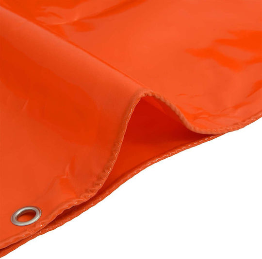 vidaXL Waterproof Tarpaulin 650gr/m² 4x4m. Heavy Duty Orange