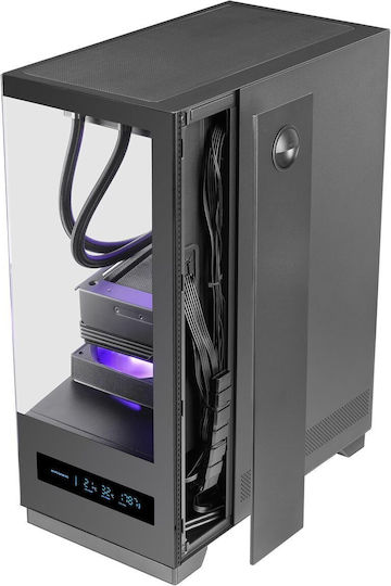 Mars Gaming MC-PULSAR Gaming Midi Tower Κουτί Υπολογιστή με Πλαϊνό Παράθυρο Μαύρο