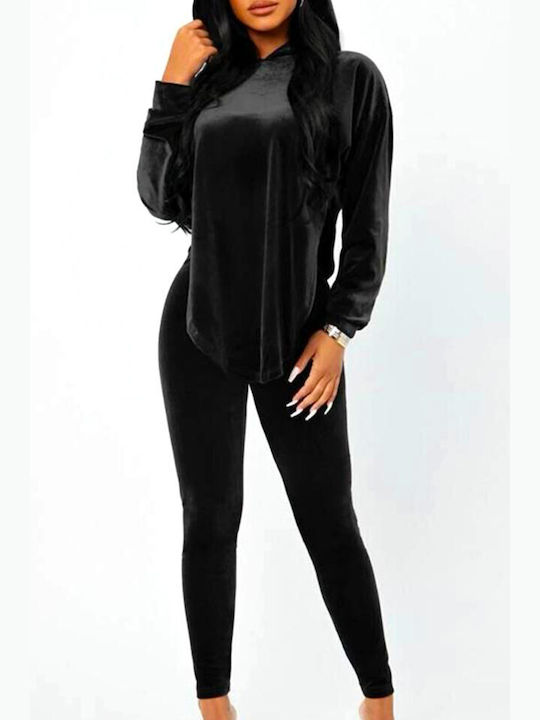 Set de Trening Catifea Negru