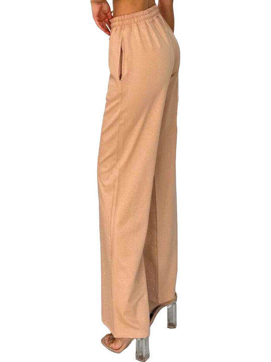 Jogginghose Ausgestellt Beige