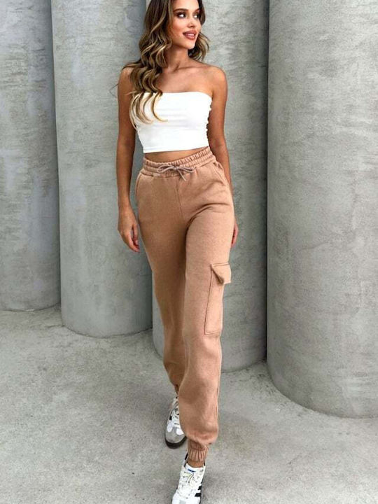 Sweatpants Fleece Beige