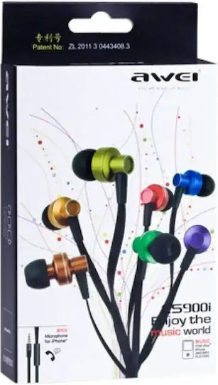 Awei ES900i In-ear Handsfree με Βύσμα 3.5mm Μπλε