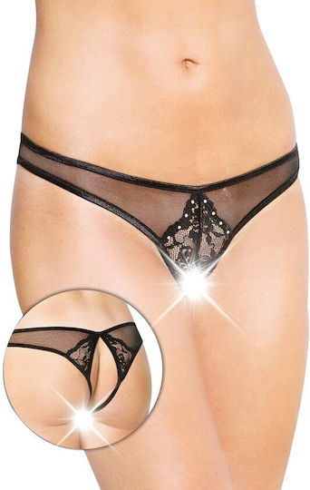 Softline 2442 String Γυναικείο Sexy String Αυτοκινήτου Black