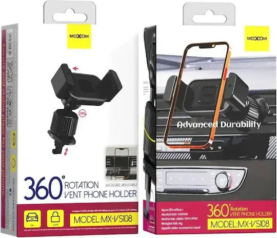 Moxom Car Mobile Mount with Adjustable Hooks Black