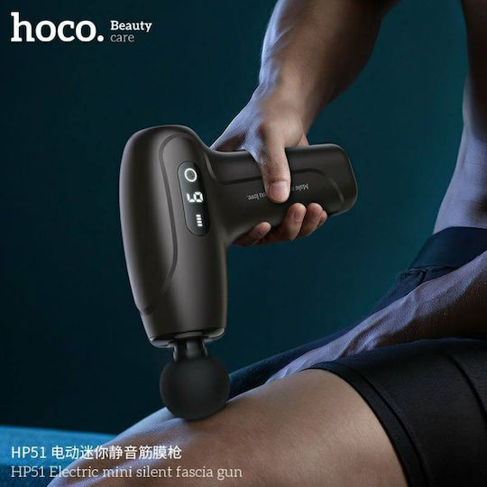 Hoco Massagepistole Körper 4 Köpfe Schwarz Hp51 Ultra Mini
