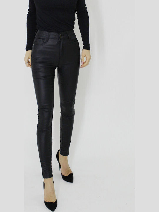 Dama Tesatura Pantaloni Push-up cu Croială Skinny Black