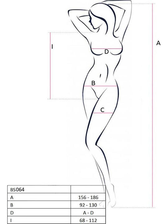 Passion BS064 Sexy Bodysuit White