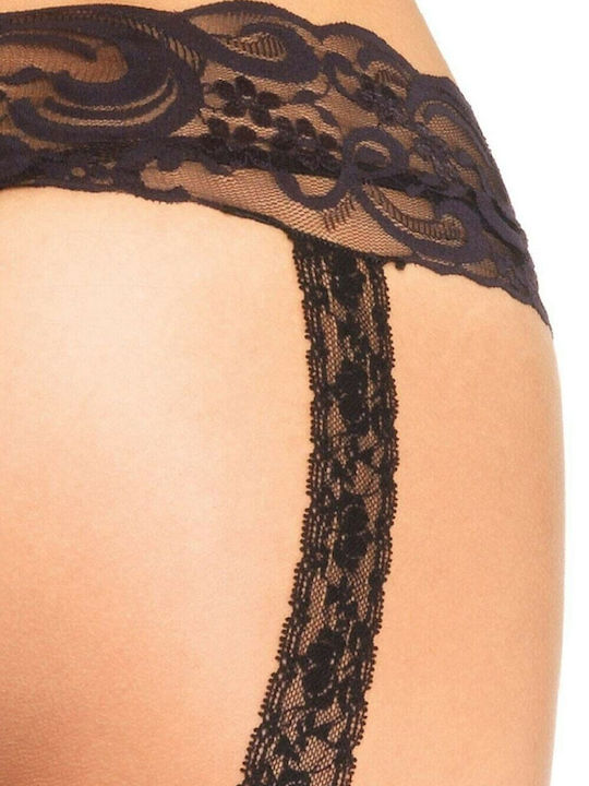 Leg Avenue Șosete Sexy Ciorapi Negre Cu Cusătură În Spate