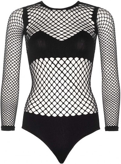 Leg Avenue 89164 Naughty Kitty Bodysuit Black