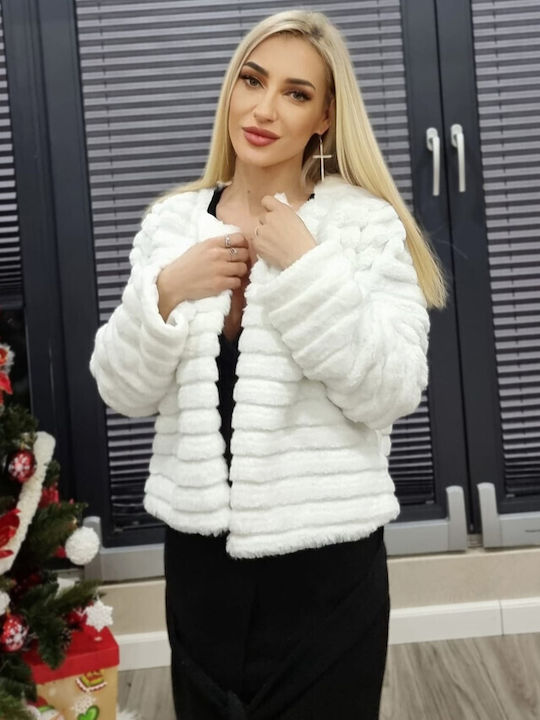 Frauen Pelz White