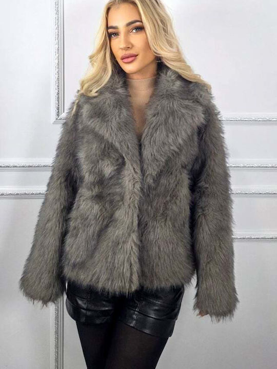 Frauen Pelz Gray