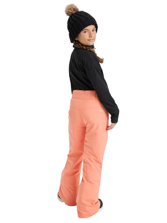 Roxy Snow Backyard ERGTP03059-NKN0 Kids Trousers for Ski & Snowboard Orange