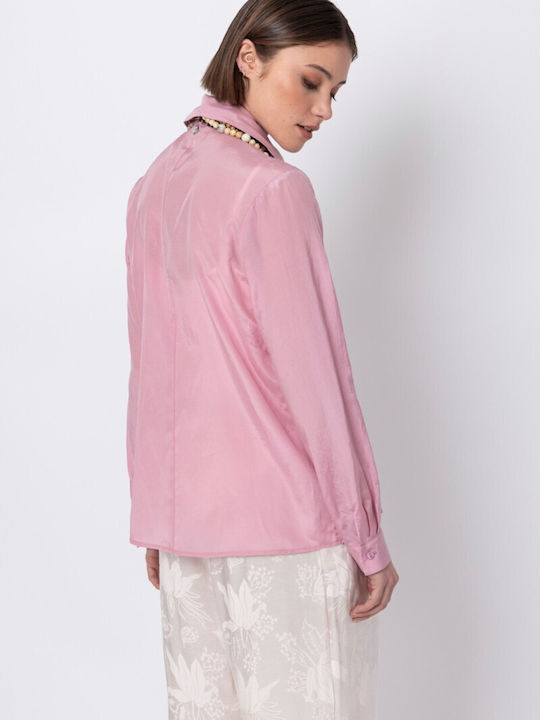 Women's Long Sleeve Shirt Pink