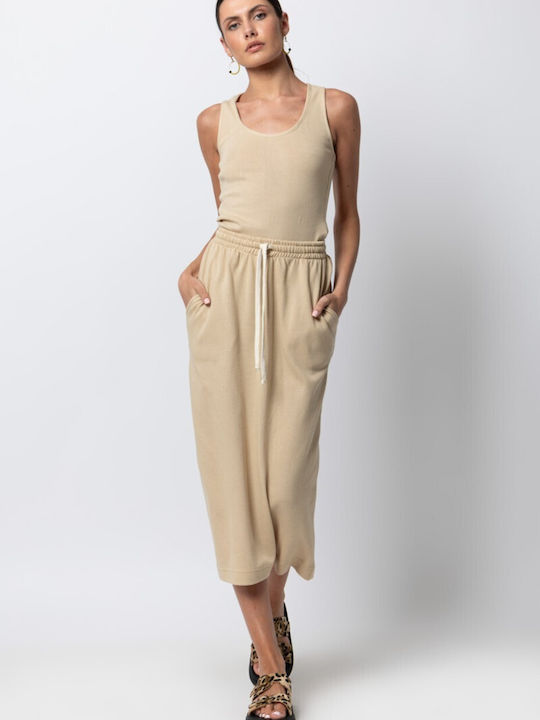 Midi Φούστα Beige