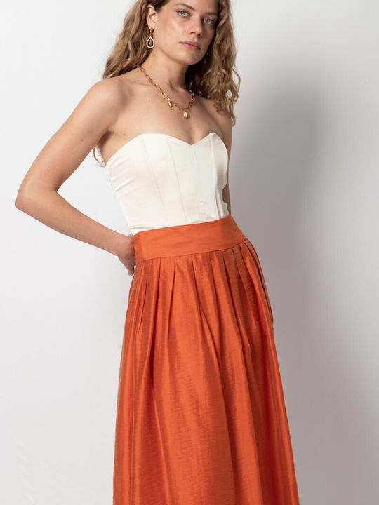 Midi Skirt Orange