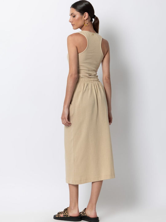 Midi Φούστα Beige