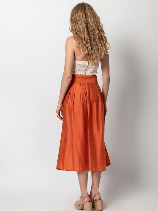 Midi Skirt Orange