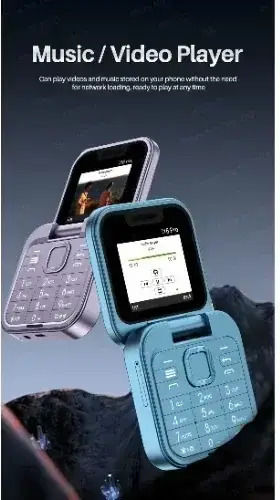 Andowl P9 Pro Dual SIM Mobile with Buttons (English, French, Spanish, Portuguese, Italian, Russian, Arabic, Hebrew) Blue