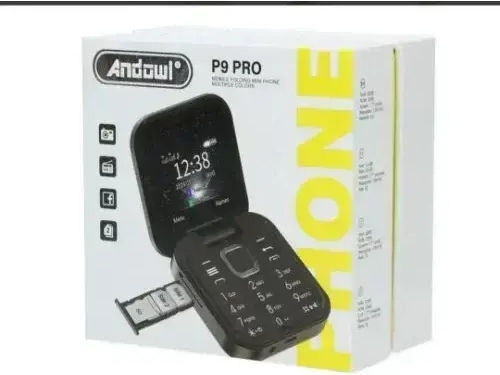 Andowl P9 Pro Dual SIM Mobile with Buttons (English, French, Spanish, Portuguese, Italian, Russian, Arabic, Hebrew) Blue
