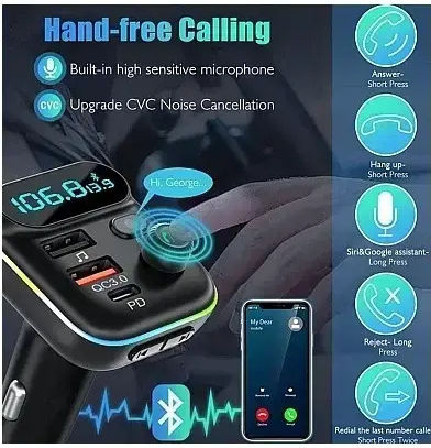 Andowl FM Transmitter Αυτοκινήτου με USB