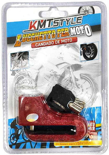 KMT Style Κλειδαριά Δισκόφρενου Μοτοσυκλέτας 4.5εκ. Μαύρο Χρώμα