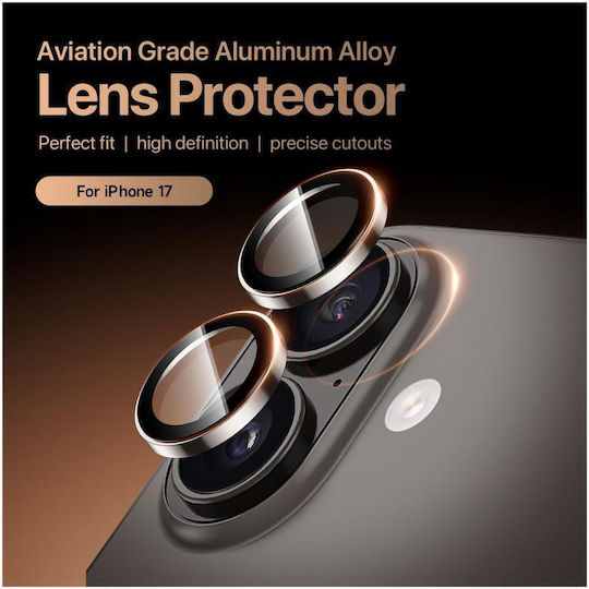 Aluminum Full Face Protective Cover Dux Ducis Mobile Phone Camera Lens Apple iPhone 17 Hawk Silver N69590